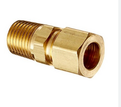 FLARELESS MALE CONNECTOR BRASS